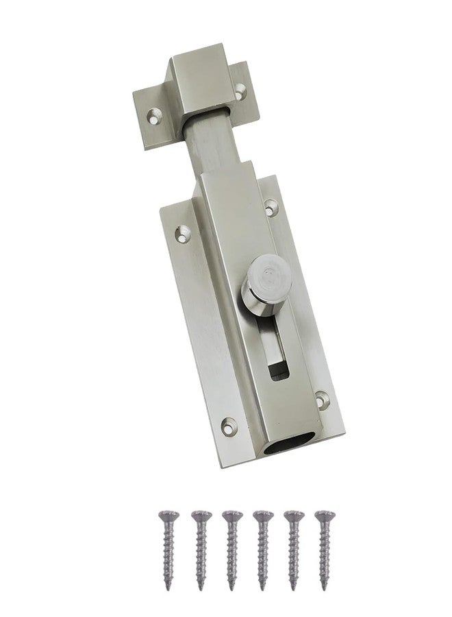 Sensi 5-Inch Heavy Duty Door Security Latch | Durable Tower Bolt for Home, Bathroom, Kitchen & Office | Baby Safety Latch | Rust-Resistant | Silver Finish (1 Pc) - Image 1